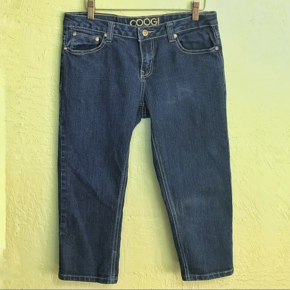 COOGI Blue Cropped Denim Low Rise Jeans size 7 / 8 - Picture 8 of 8